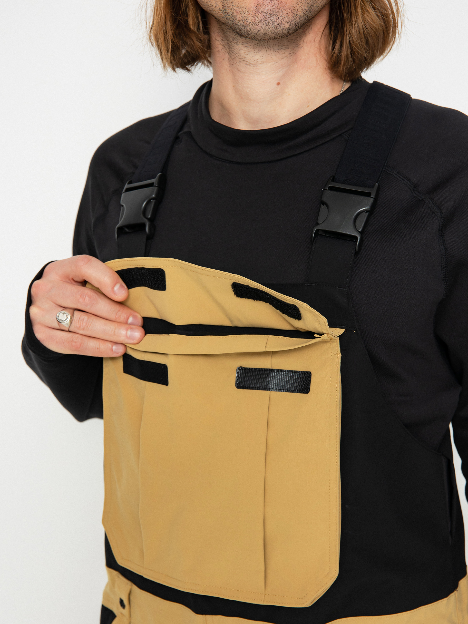 Мъжко Сноуборд панталони ThirtyTwo Basement Bib (black/tan)