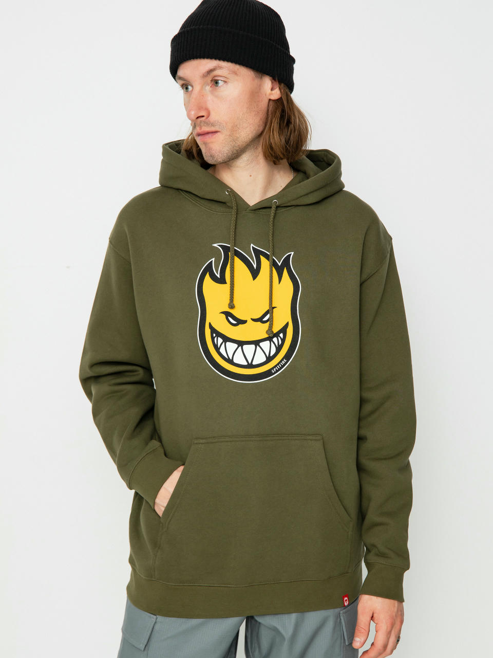 Суитшърт с качулка Spitfire Bghd Fl HD (army green/gold/black)