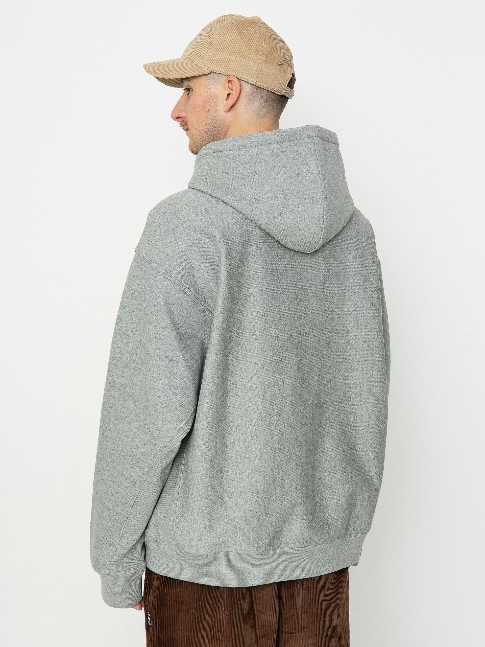 Суитшърт с качулка Carhartt WIP American Script HD (grey heather)