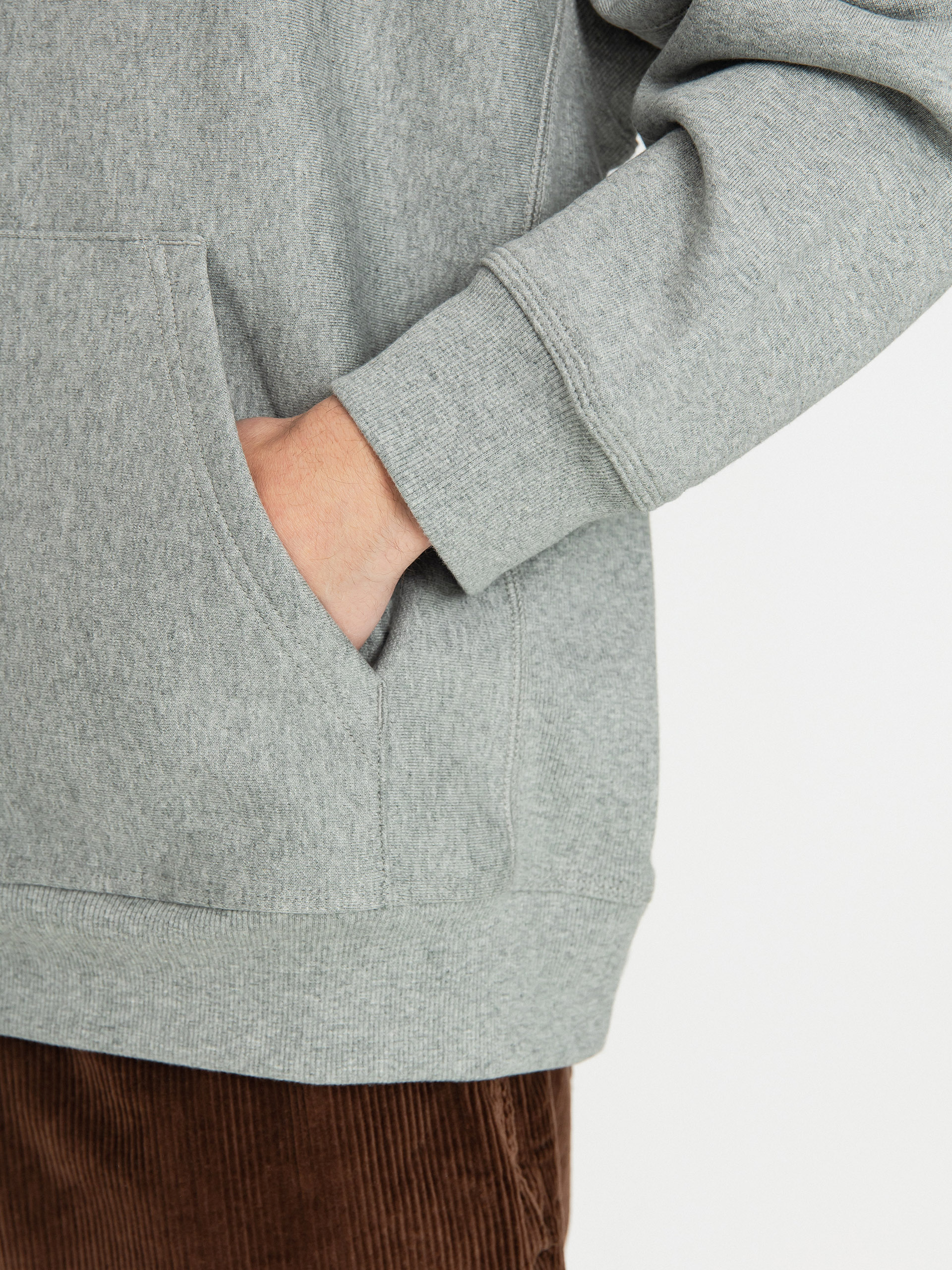 Суитшърт с качулка Carhartt WIP American Script HD (grey heather)