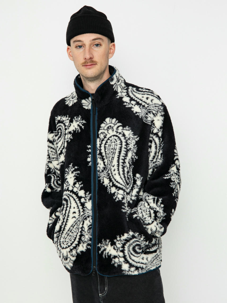 Поларени суитшърти Carhartt WIP Jebson (paisley big print black/squid)