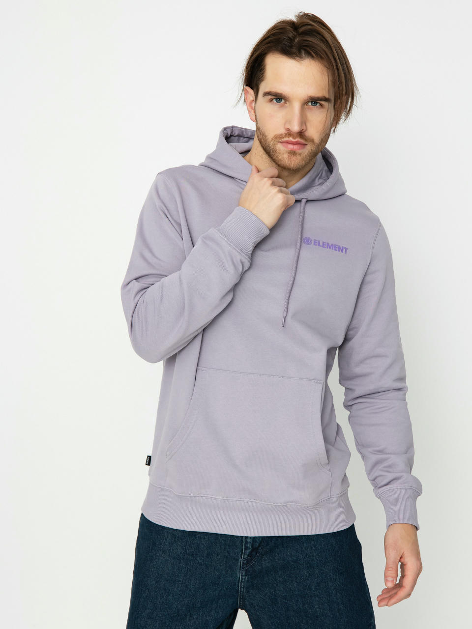 Суитшърт с качулка Element Blazin Chest HD (lavender gray)