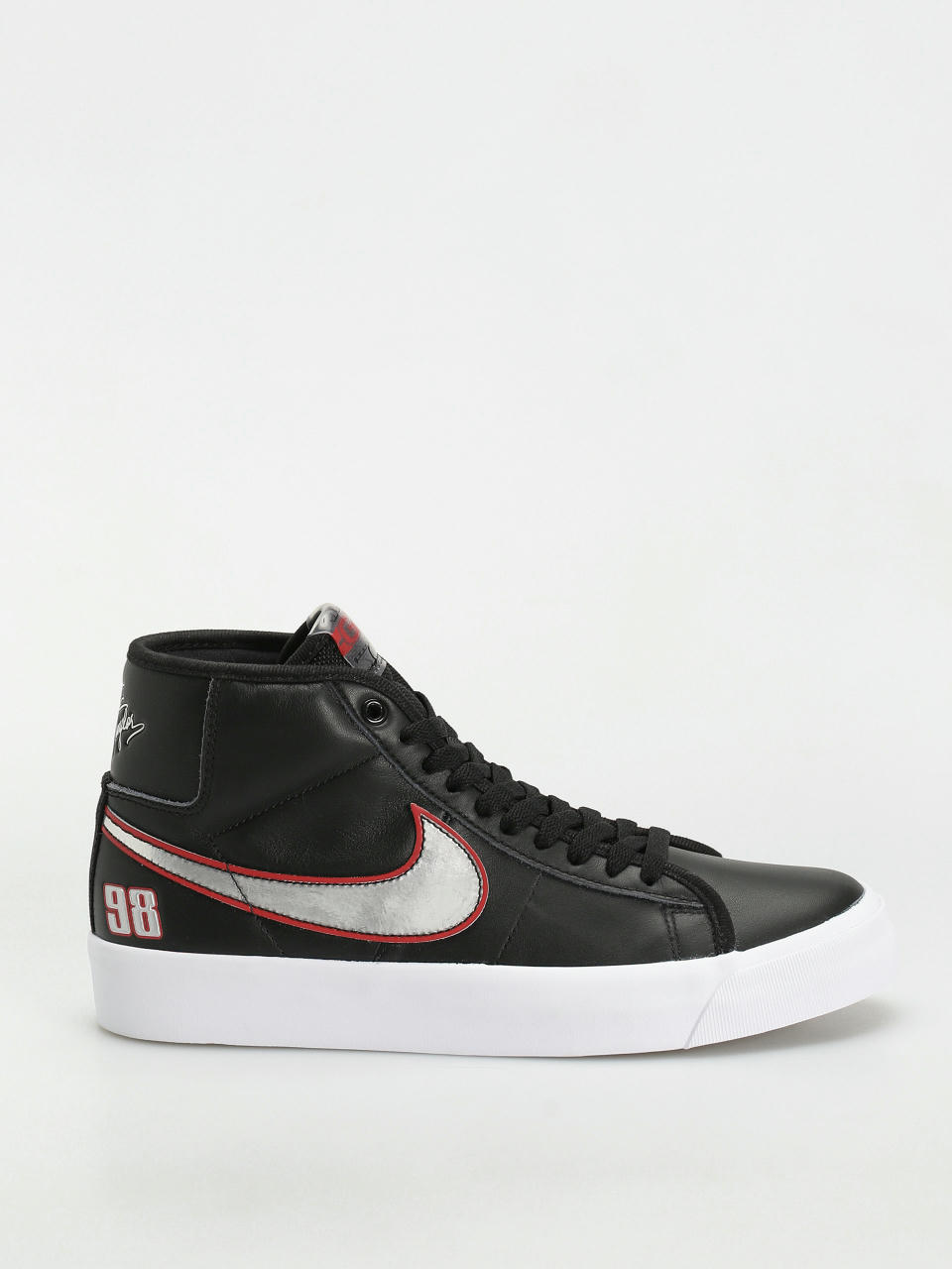 Обувки Nike SB Zoom Blazer Mid Pro GT (black/metallic silver university red)