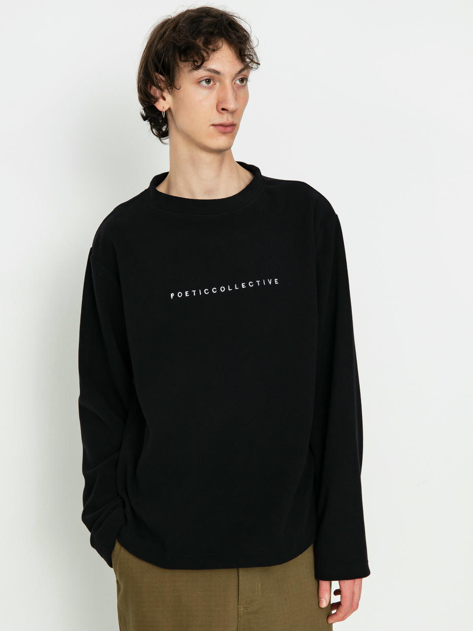 Суитшърт Poetic Collective Fleece Crew (black)