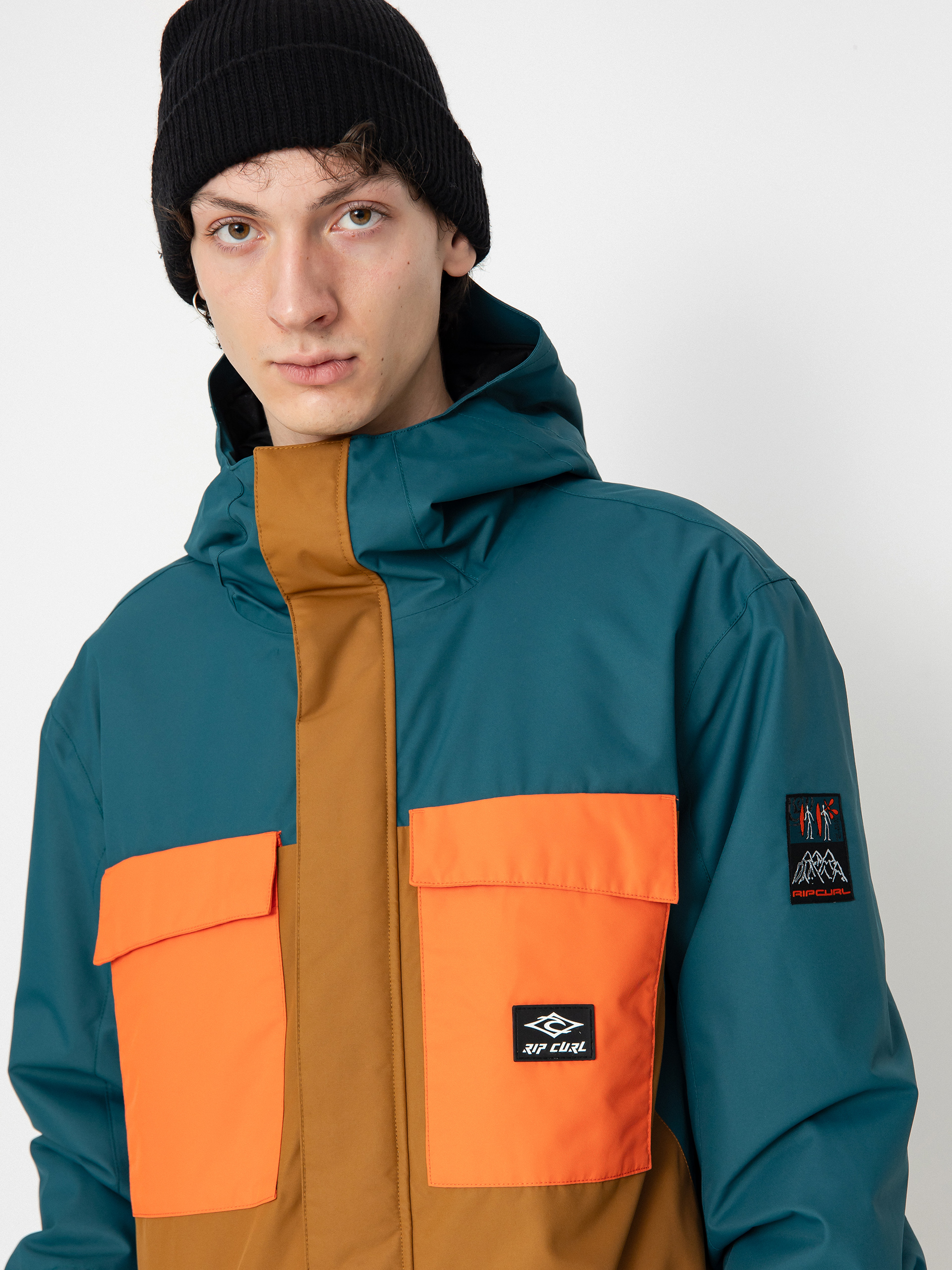 Мъжки Сноуборд яке Rip Curl Pinnacle (blue green)