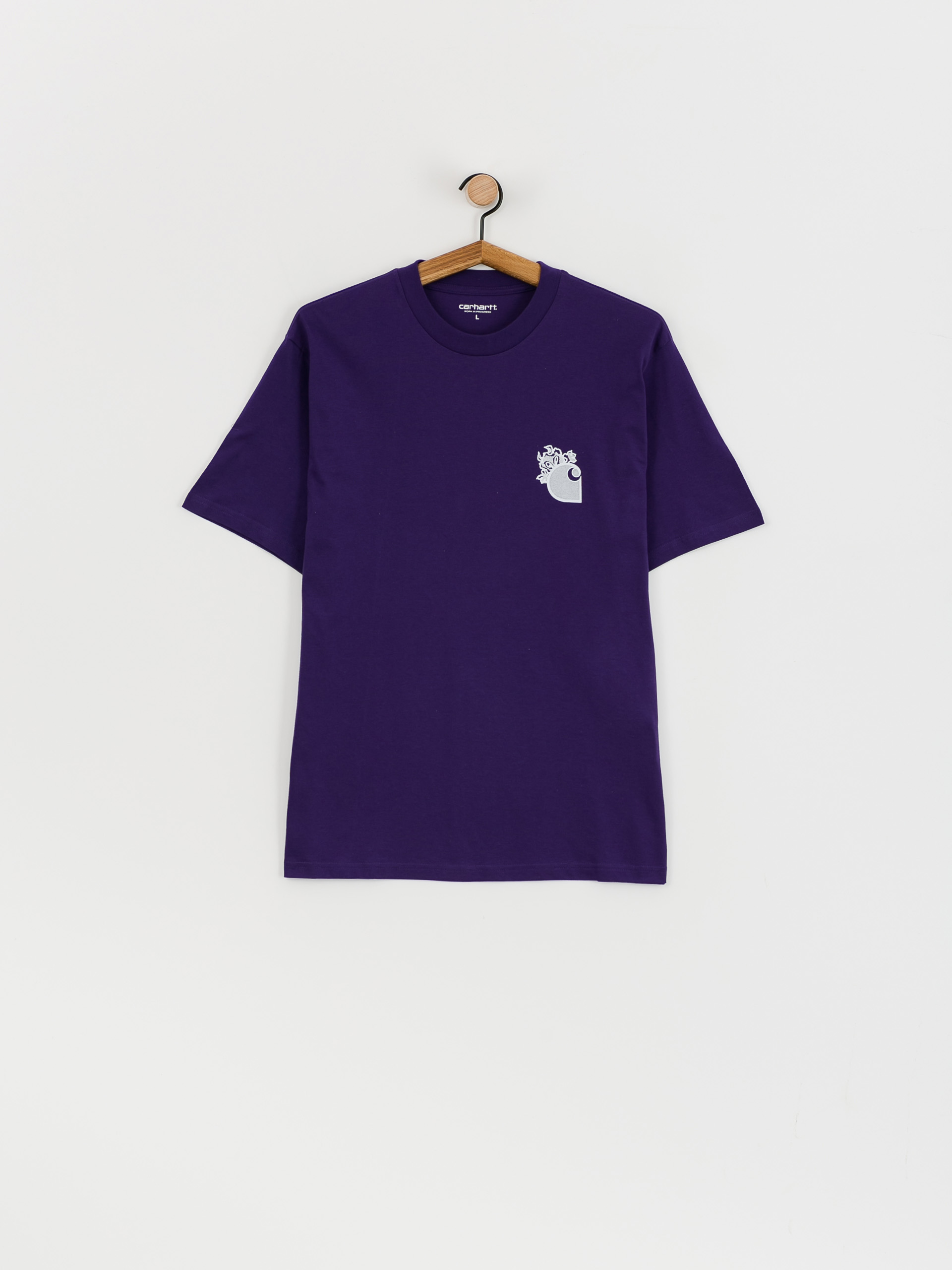 Тениска Carhartt WIP Little Hellraiser (tyrian/white)