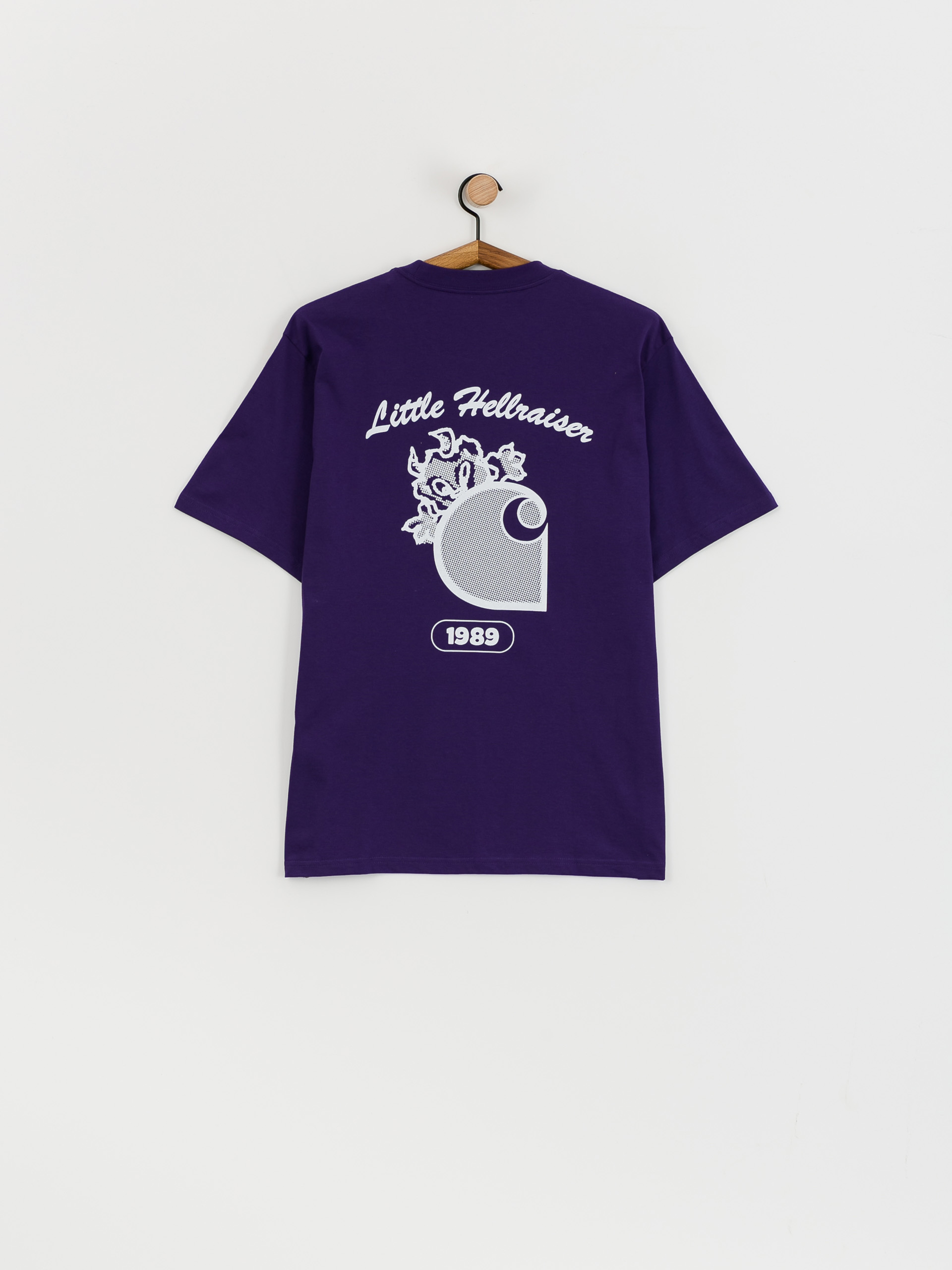 Тениска Carhartt WIP Little Hellraiser (tyrian/white)