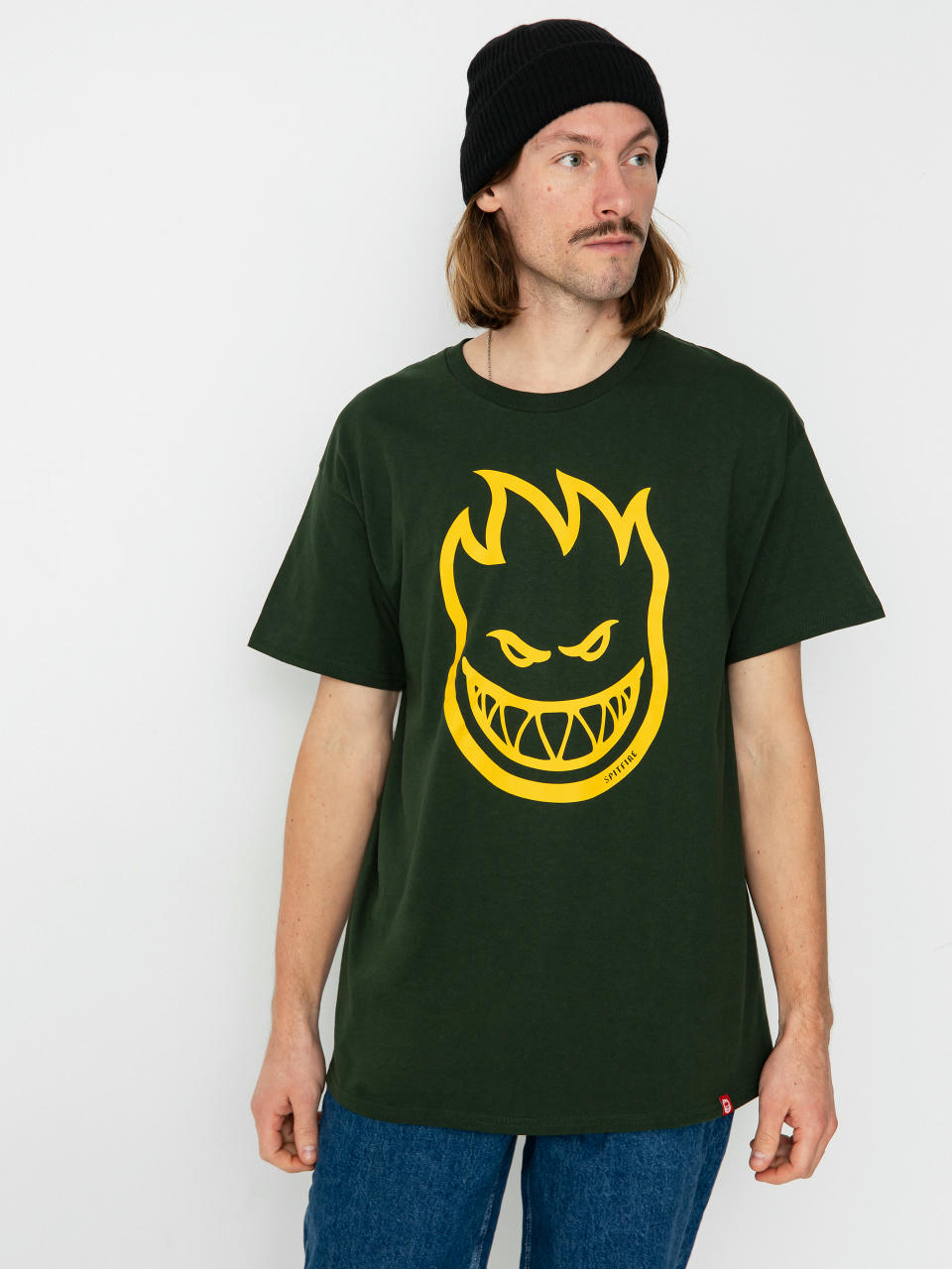 Тениска Spitfire Bighead (forest green/gold)