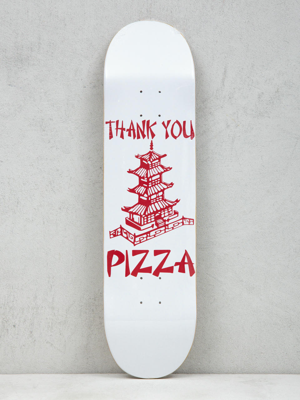 Дъска Pizza Skateboards Thank You Pizza (white/red)