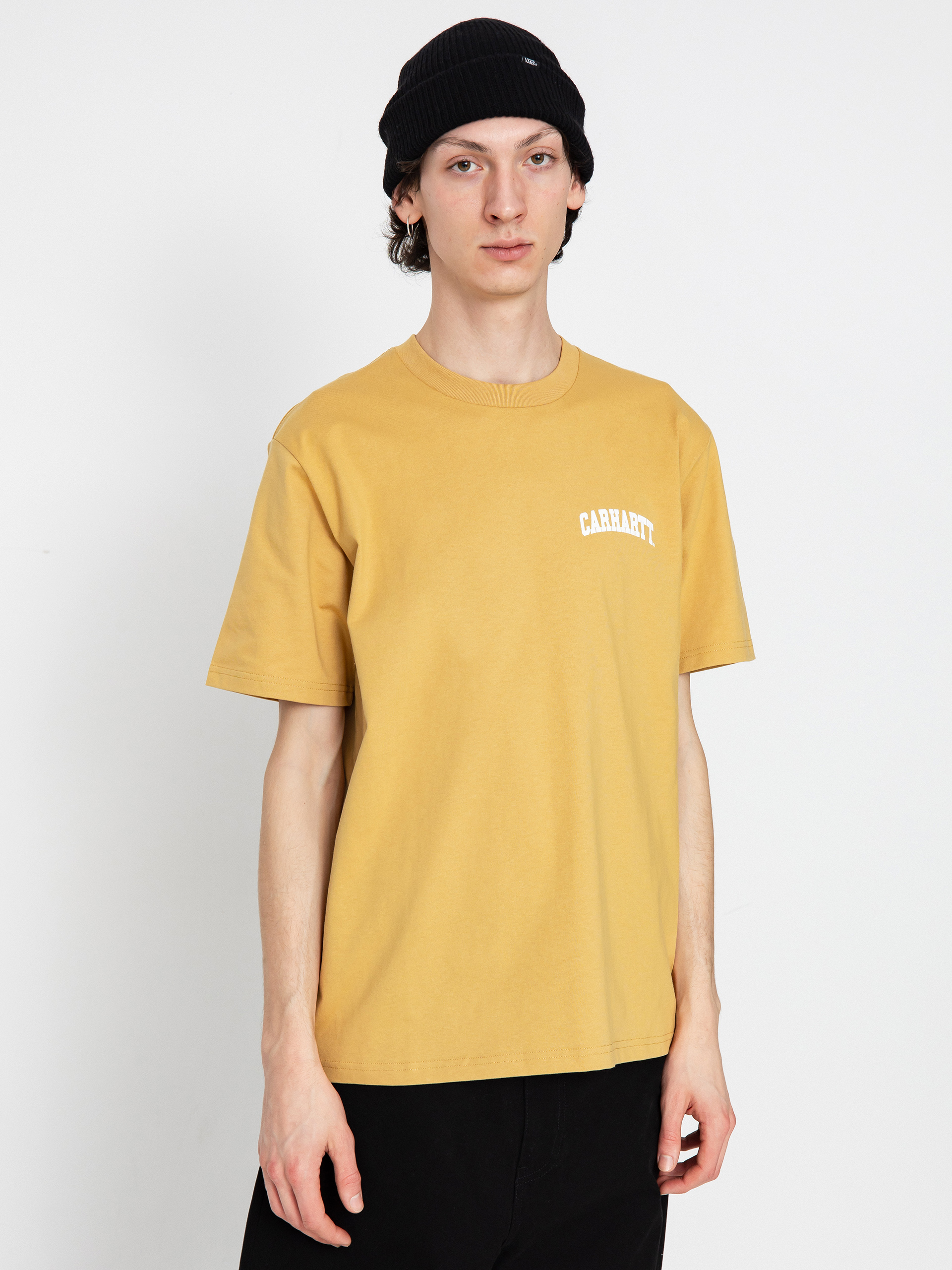 Тениска Carhartt WIP University Script (bourbon/white)