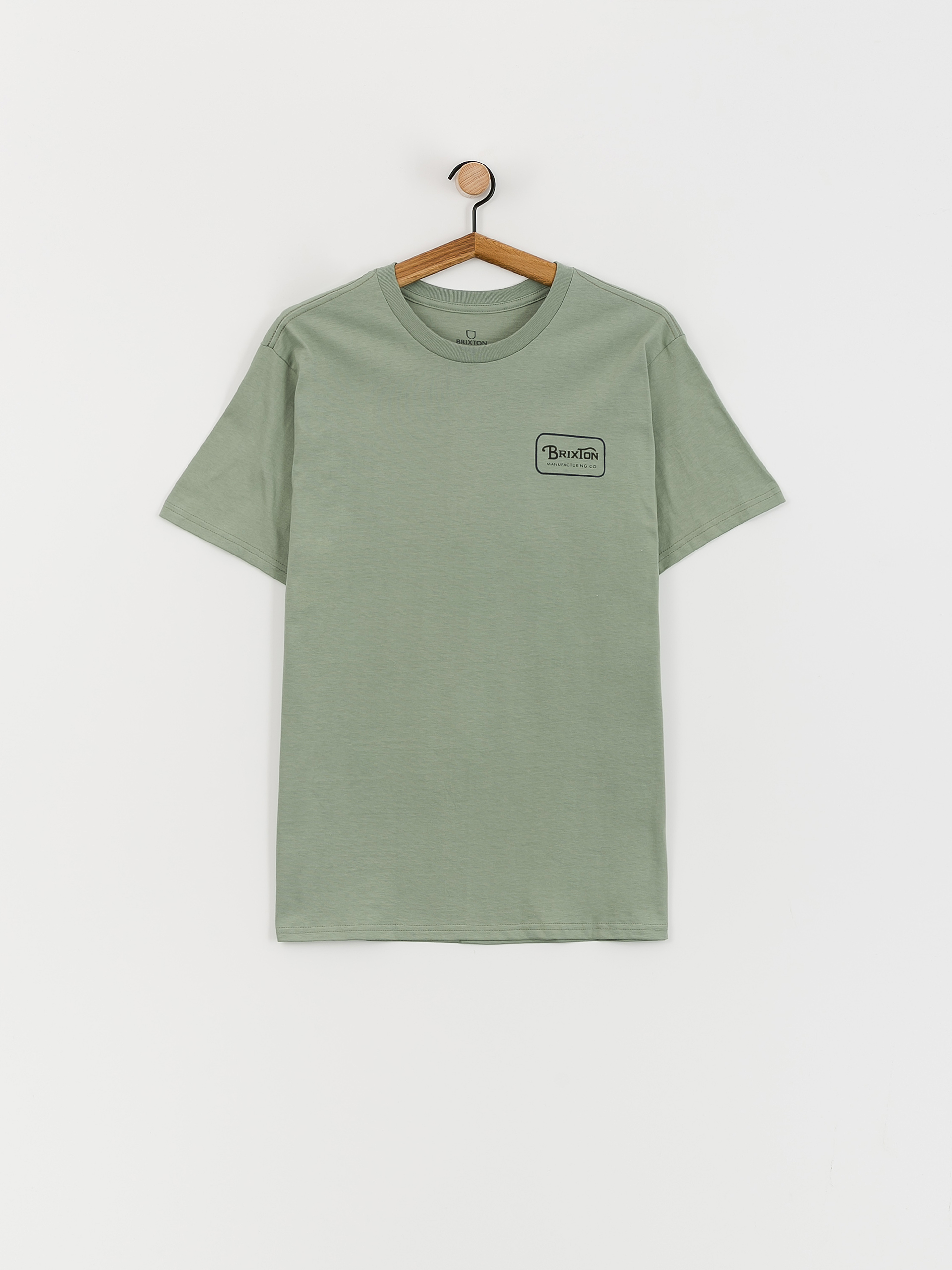 Тениска Brixton Grade Stt (chinois green/washed navy/wash)