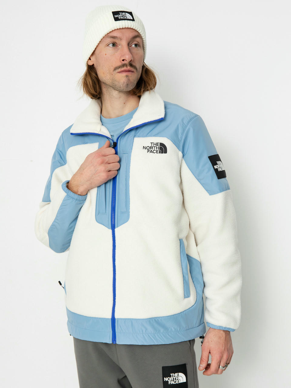 Яке The North Face M Fleeski Y2K Fz (white dune/steel blue)