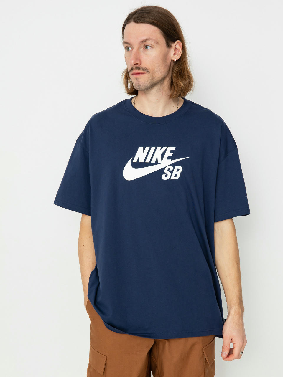 Тениска Nike SB Logo HBR (midnight navy)