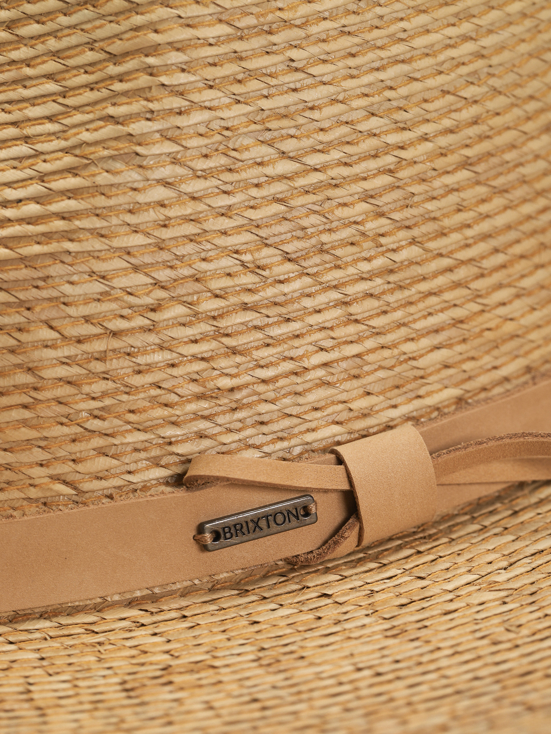 Шапка с периферия Brixton Field Proper Straw (tan/tan)