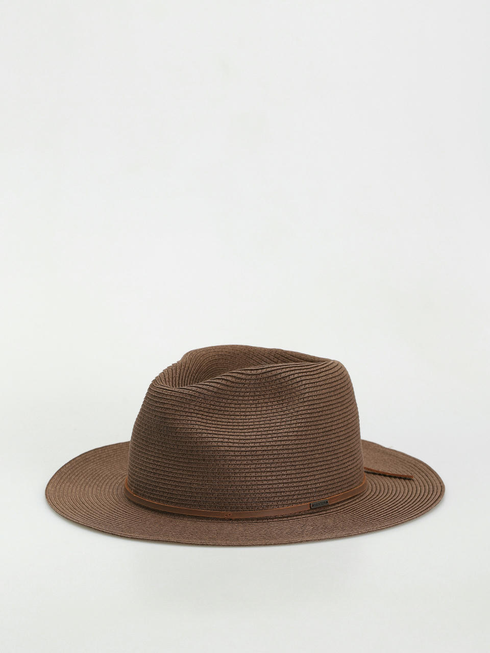 Шапка с периферия Brixton Wesley Straw Packable Fedora (dark earth)