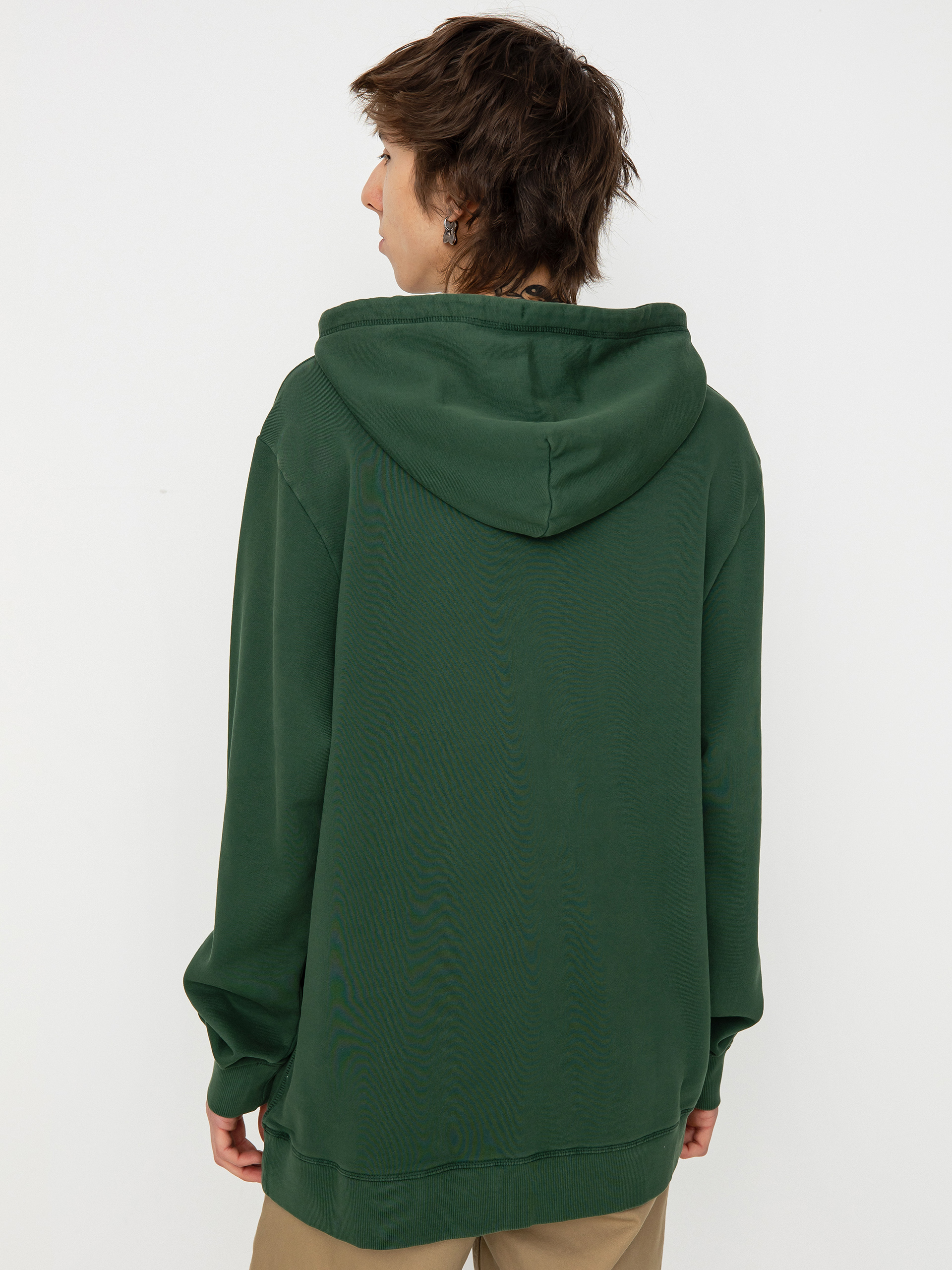 Суитшърт с качулка Brixton Vintage Reserve Cl Ft (trekking green sol wash)