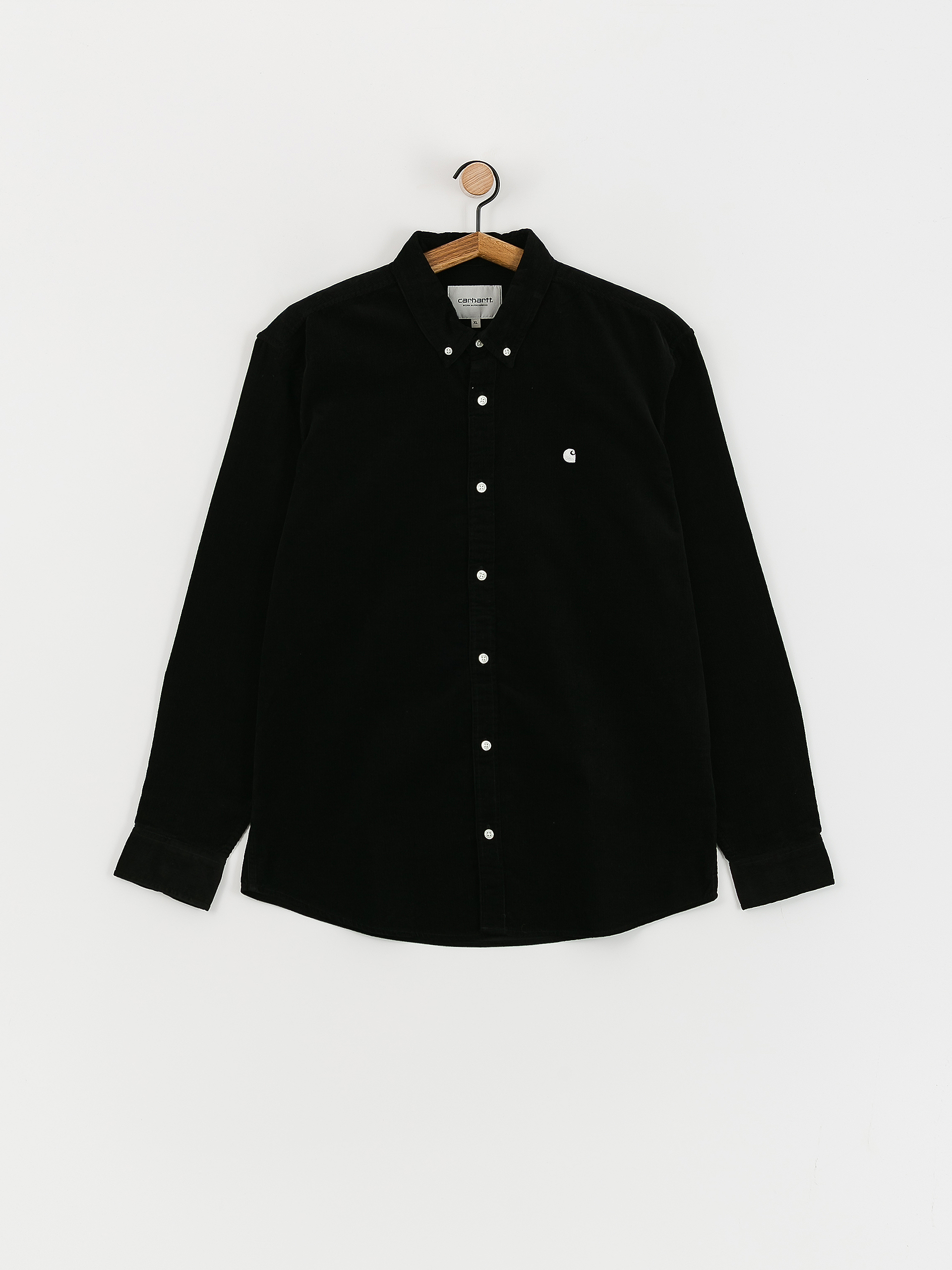 Риза Carhartt WIP Madison Fine Cord (black/wax)