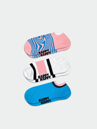 Чорапи Happy Socks 3-Pack Dizzy No Show (light pink)