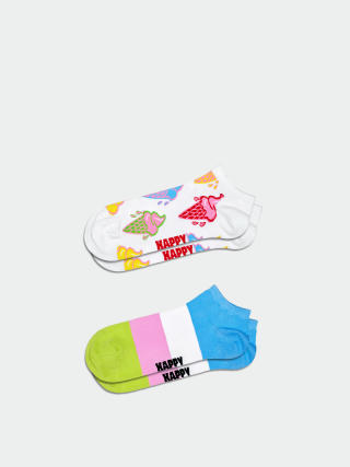 Чорапи Happy Socks 2-Pack Ice Cream & Stripe Low (white)