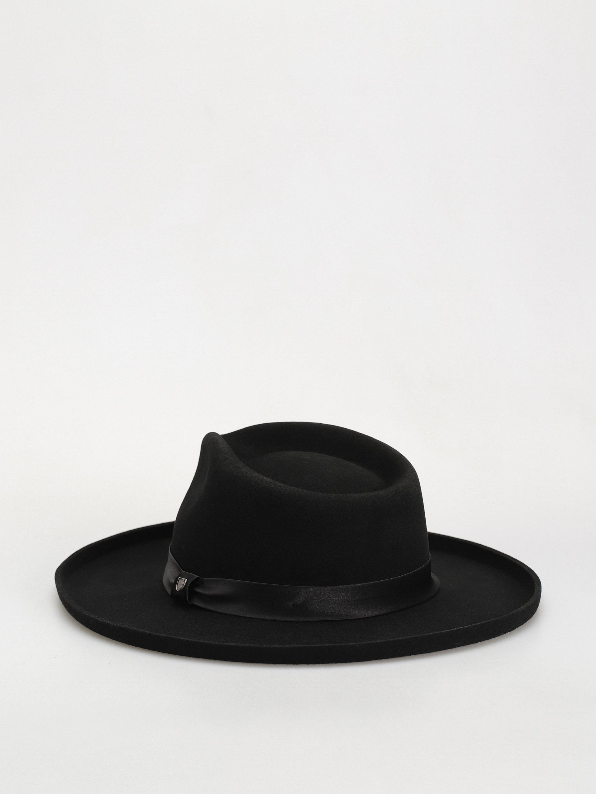 Шапка с периферия Brixton Victoria Felt Fedora Wmn (black/black satin)