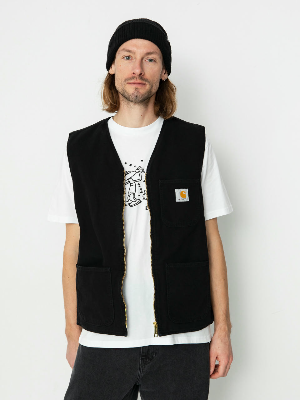 Елек Carhartt WIP Arbor (aged canvas black)