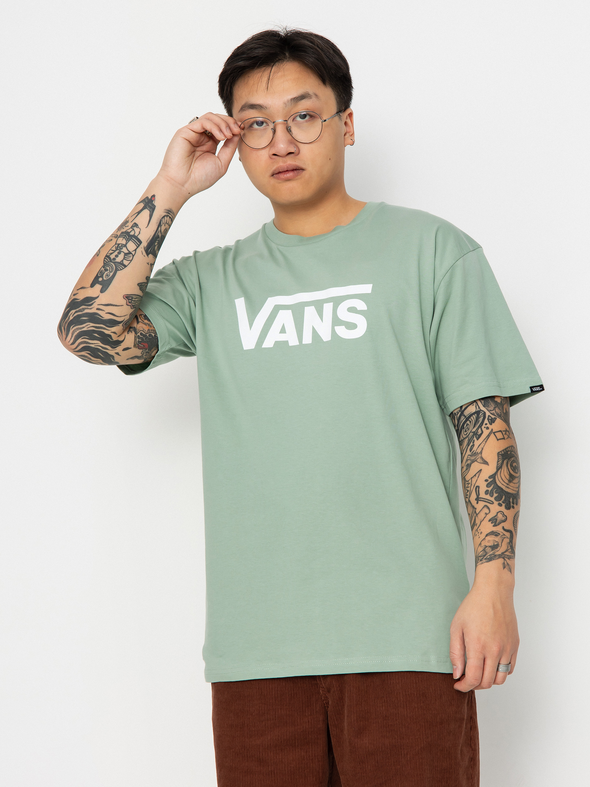 Тениска Vans Classic (iceberg green/white)