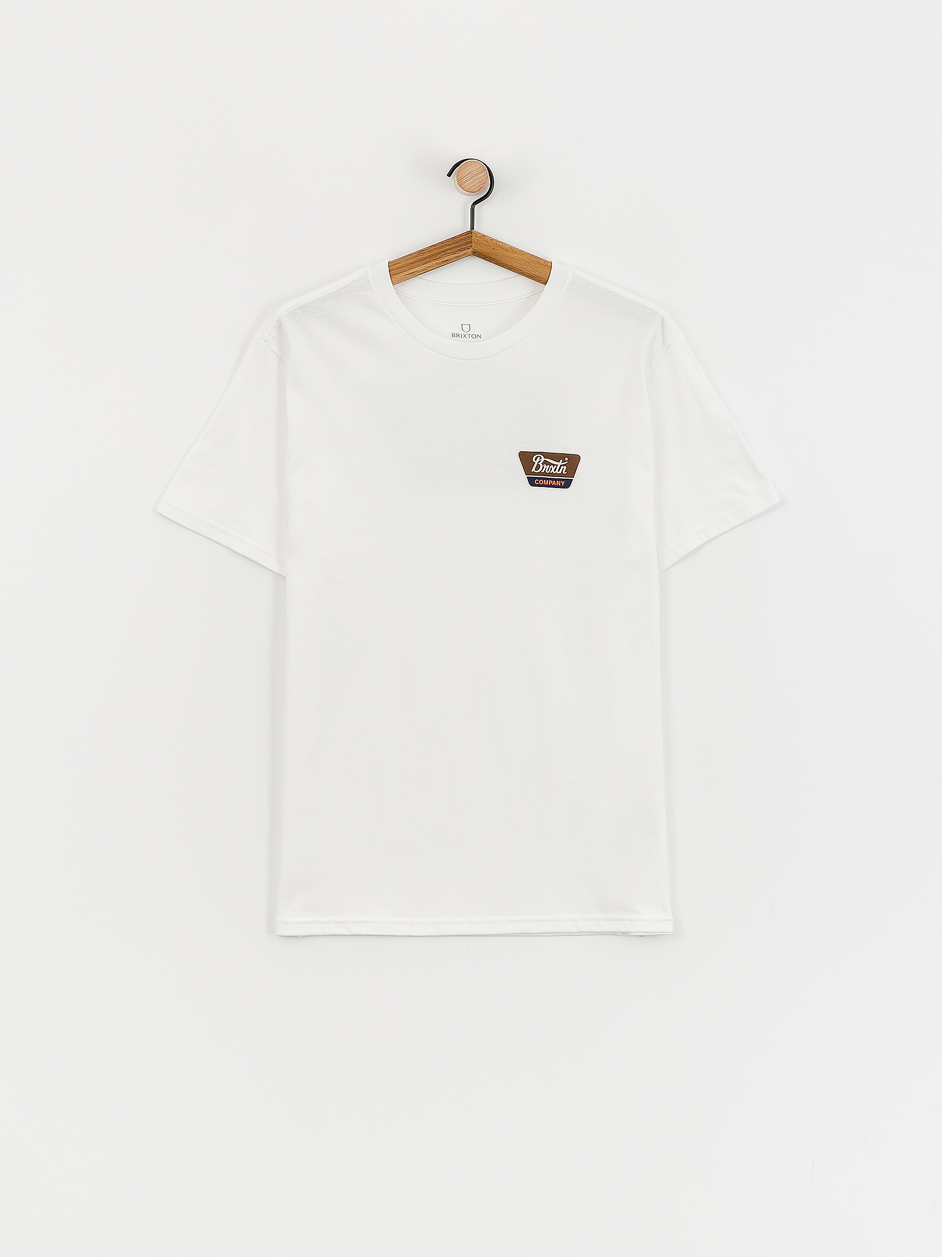 Тениска Brixton Linwood Stt (white/sepia/beige)