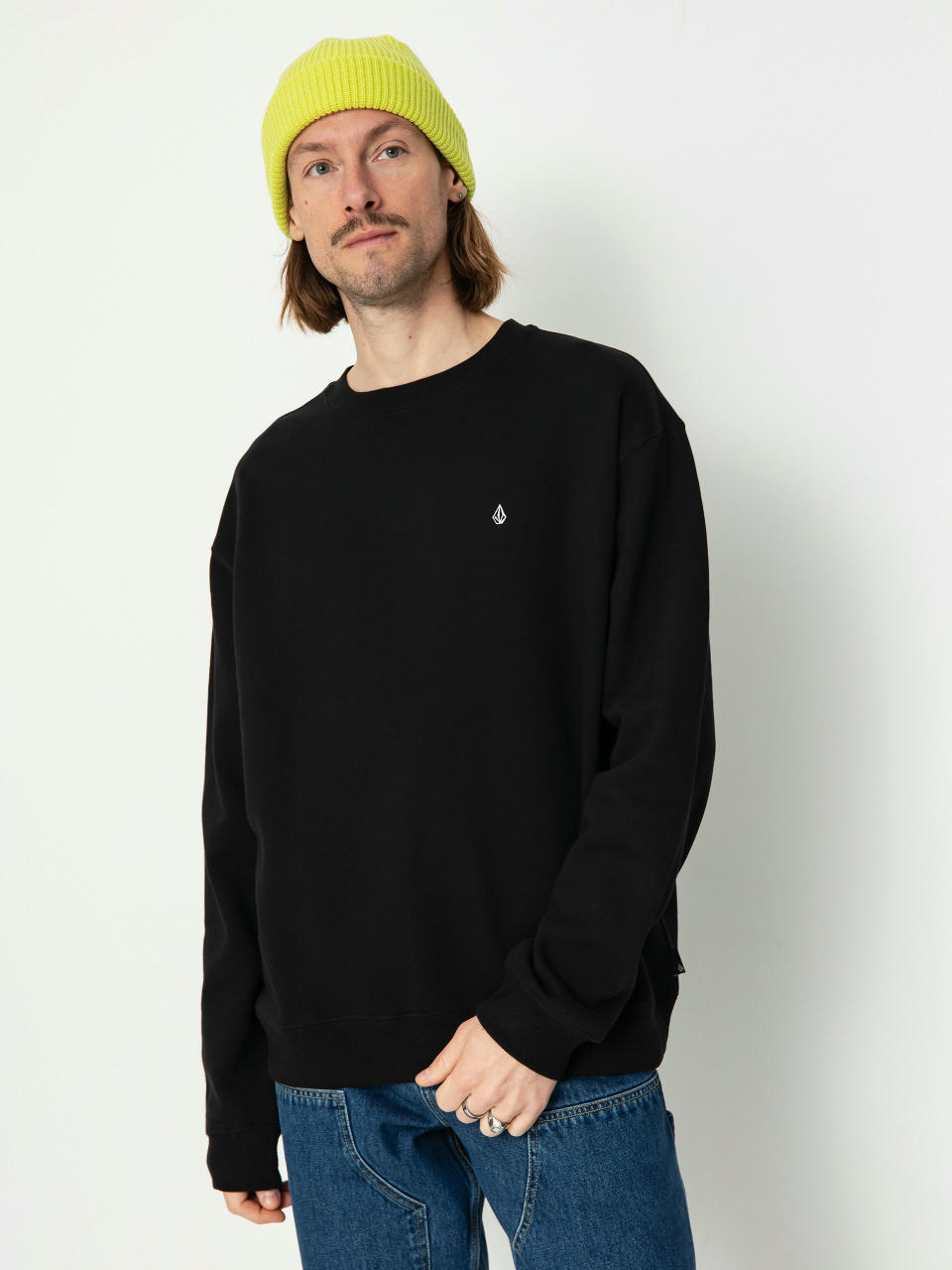 Суитшърт Volcom Single Stone Crew (black)