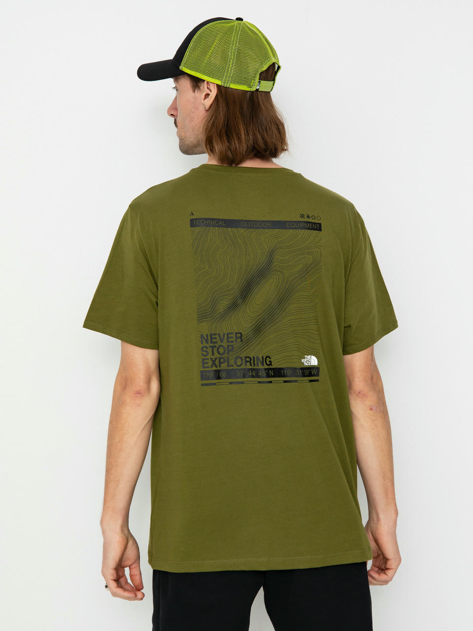 Тениска The North Face Foundation Coordinates Graphic (forest olive)