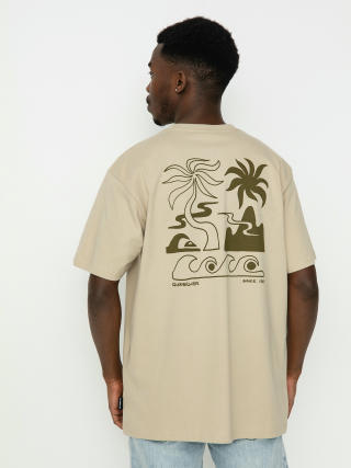Тениска Quiksilver Tropical Breeze Mor (plaza taupe)