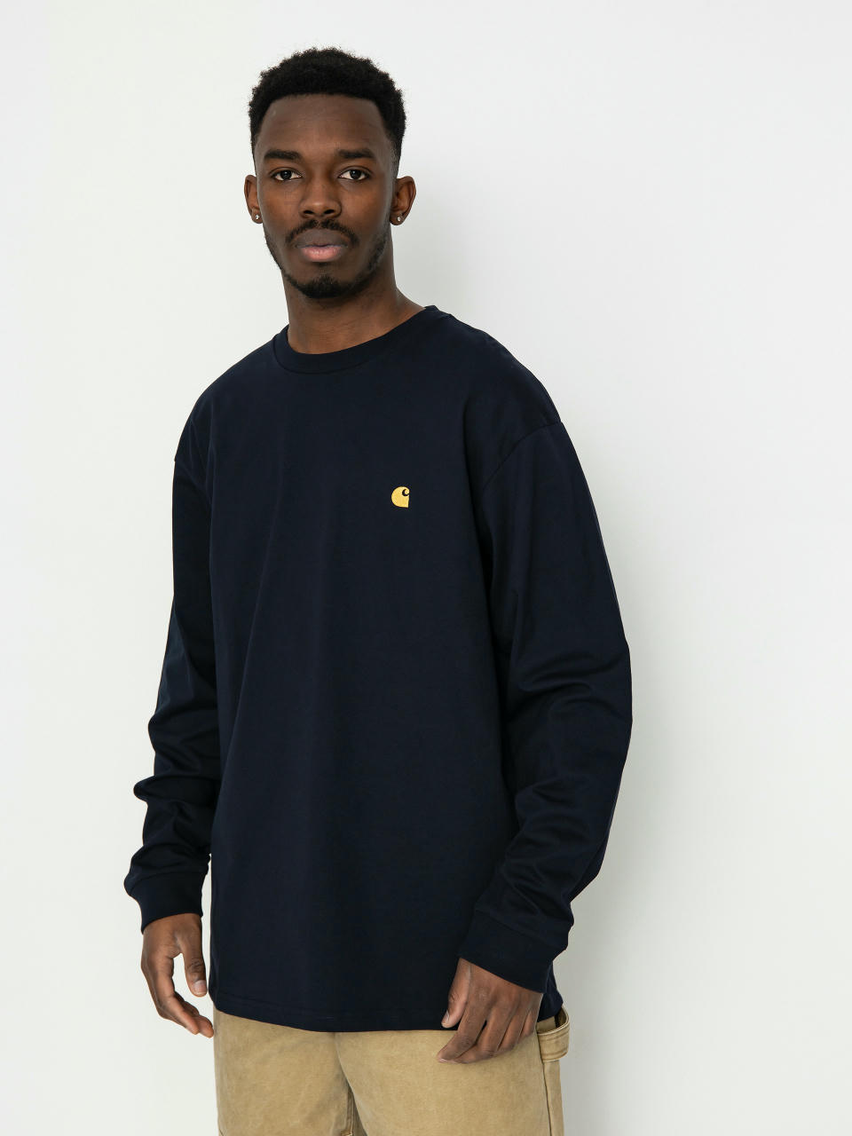 Блузи Carhartt WIP Chase (dark navy/gold)