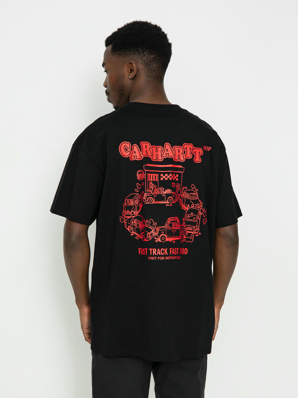 Тениска Carhartt WIP Fast Food (black/red)