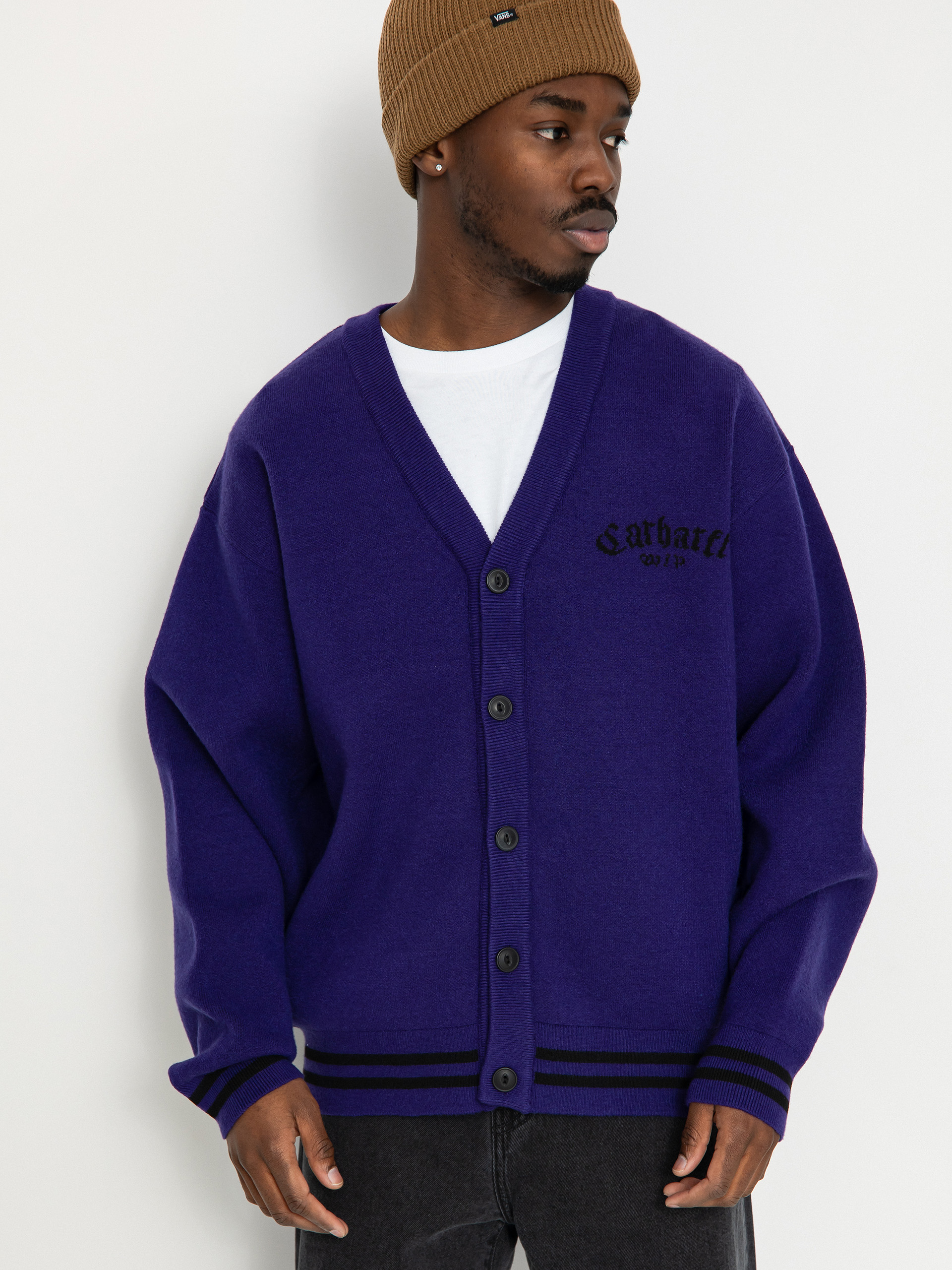 Пуловер Carhartt WIP Onyx Cardigan (tyrian/black)