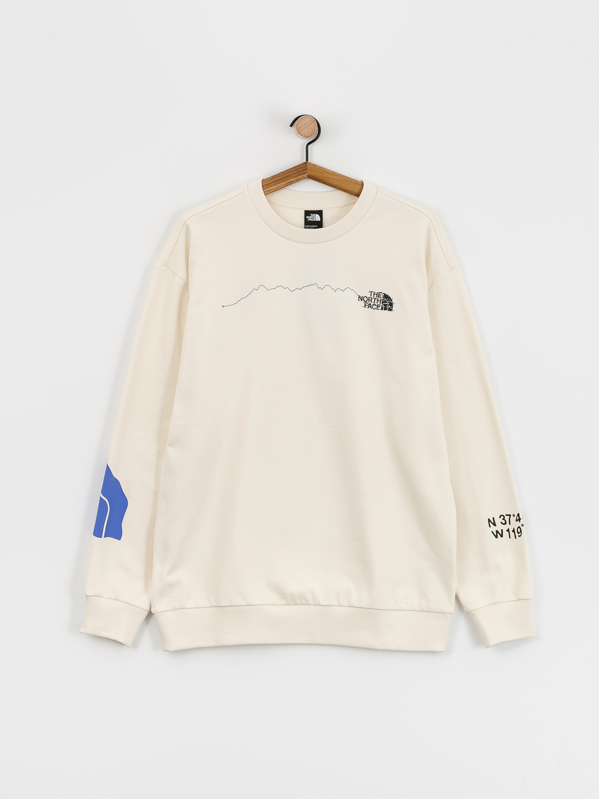 Суитшърт The North Face Nse Graphic Crew (white dune)