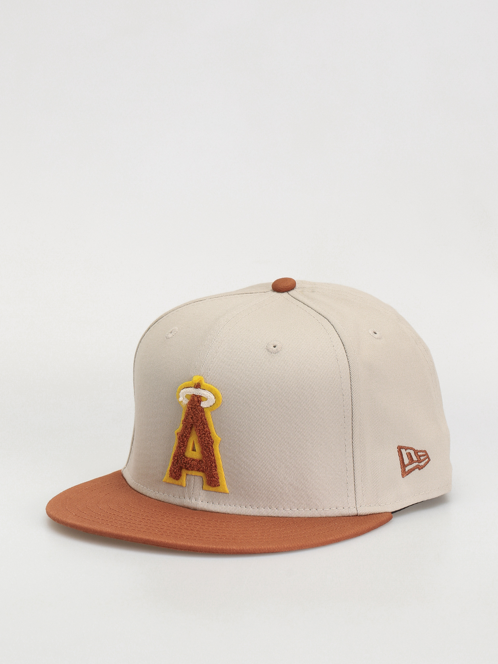 Шапка с козирка New Era Boucle 59Fifty Anaheim Angels (stone/brown)