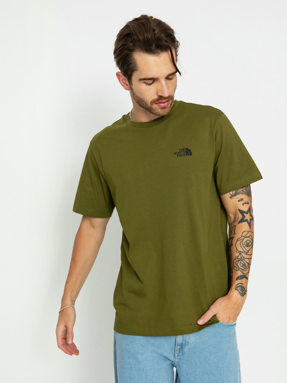 Тениска The North Face Simple Dome (forest olive)