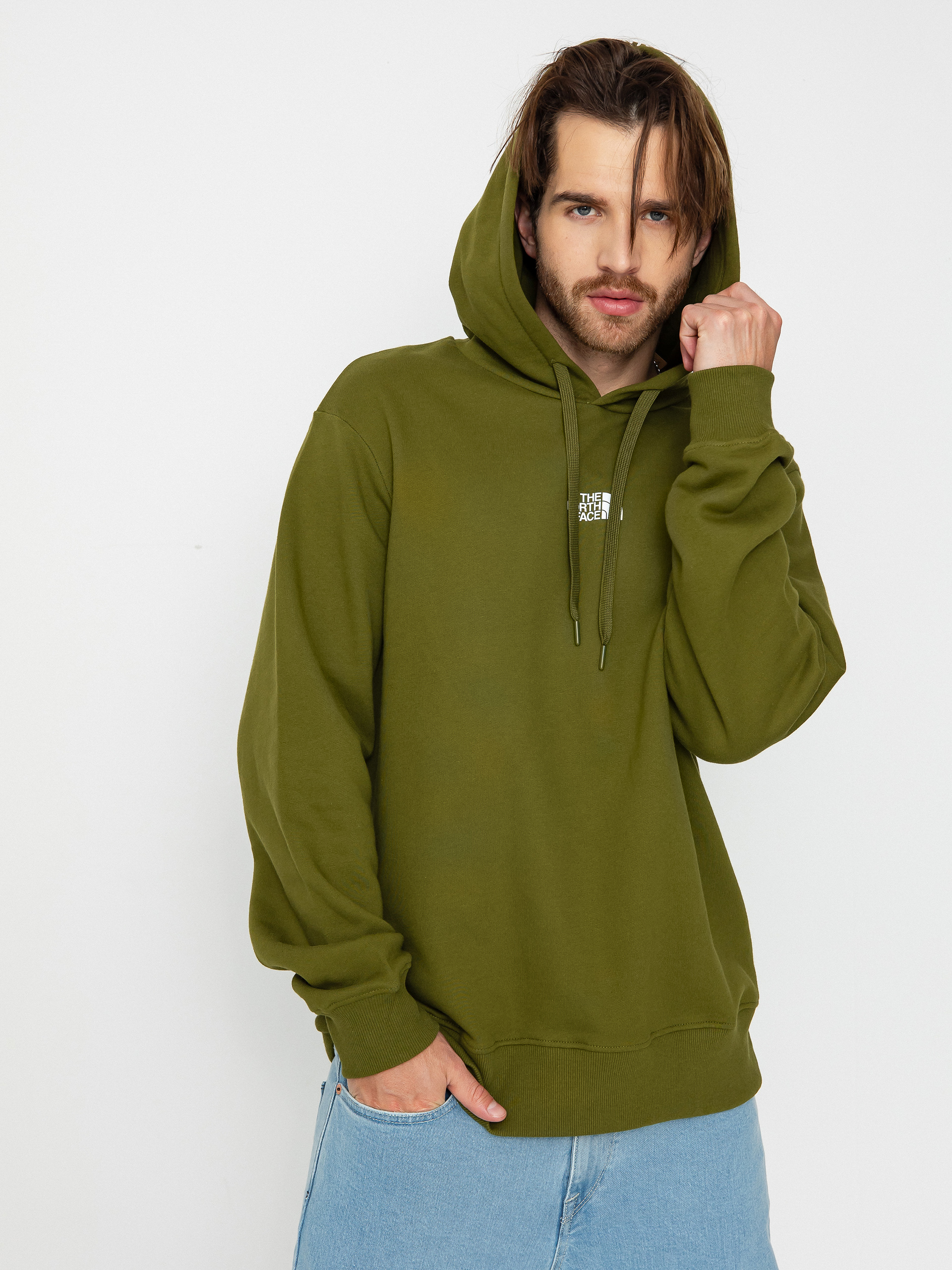 Суитшърт с качулка The North Face Zumu HD (forest olive)