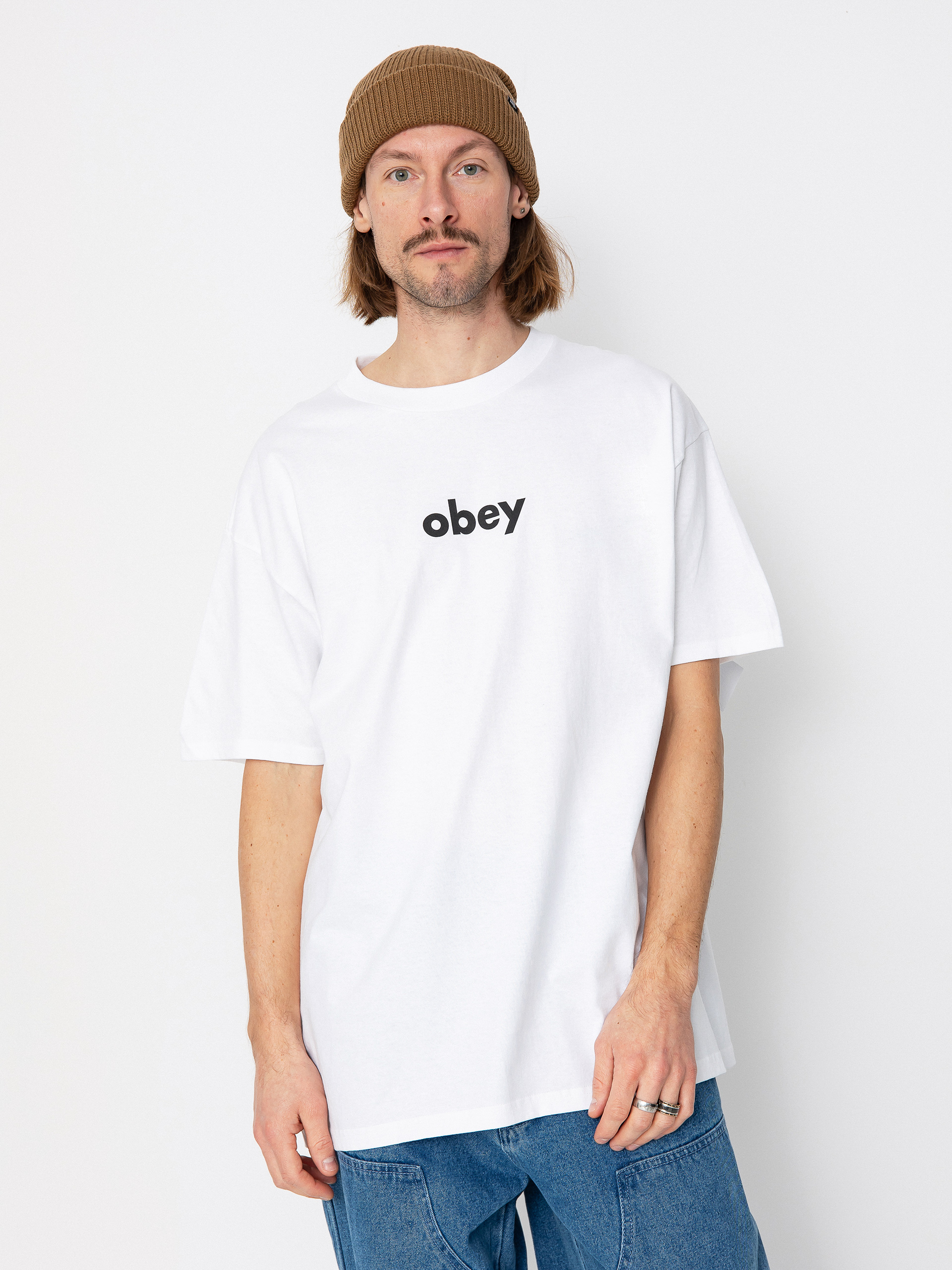 Тениска OBEY Lower Case 2 (white)