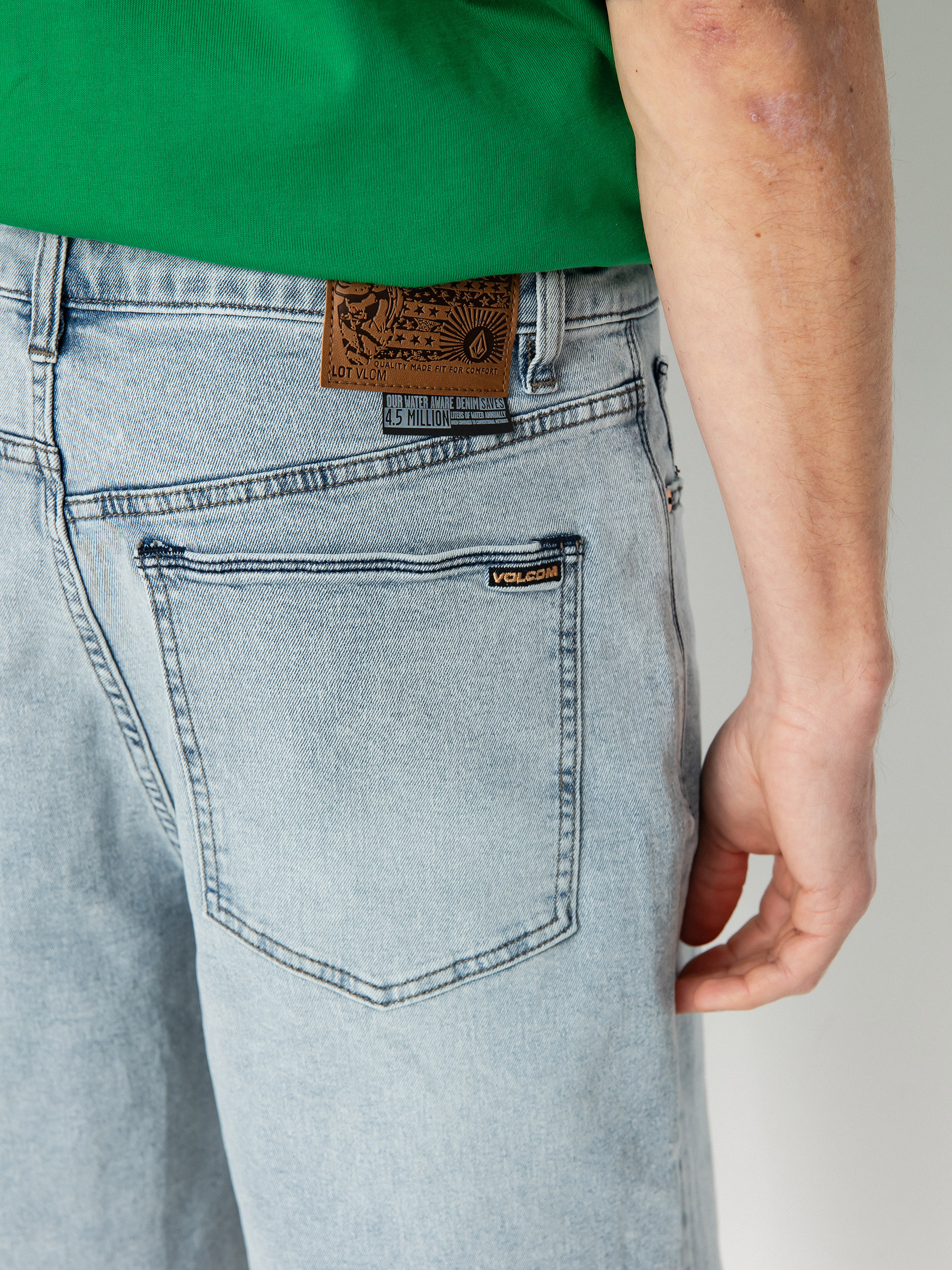 Къси панталони Volcom Billow Denim (desert dirt indigo)