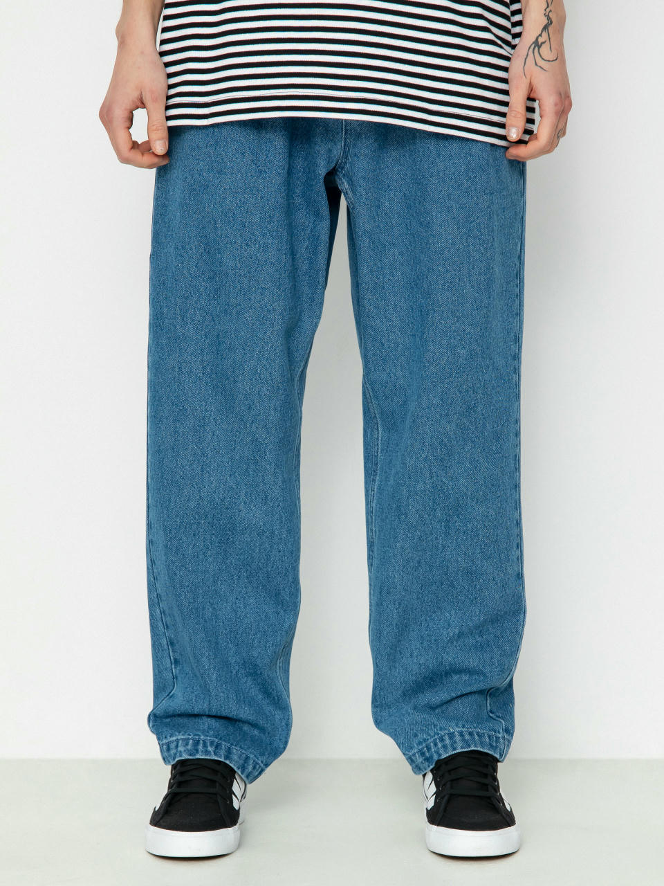 Панталони OBEY Fubar Pleated Denim (light indigo)