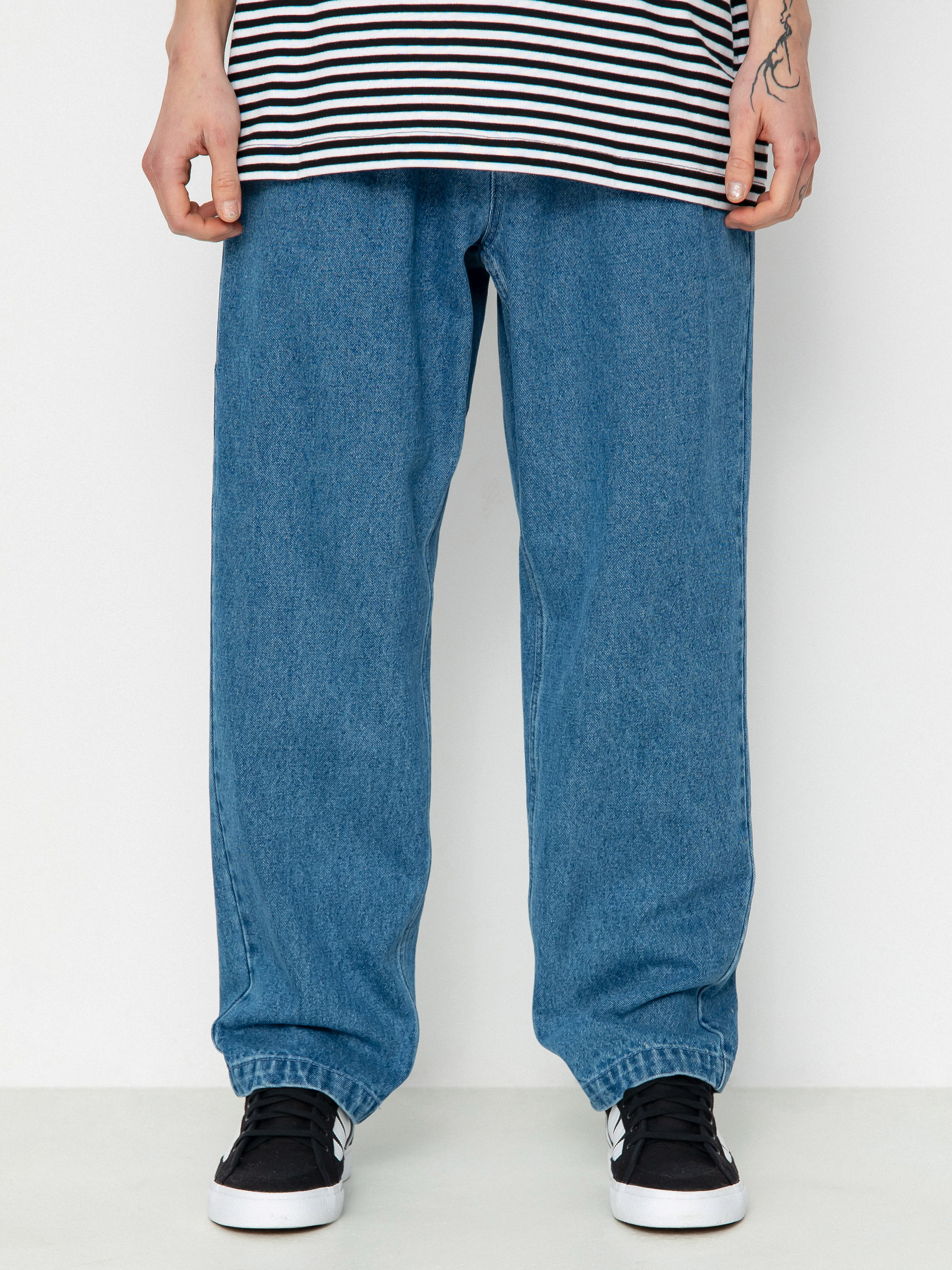 Панталони OBEY Fubar Pleated Denim