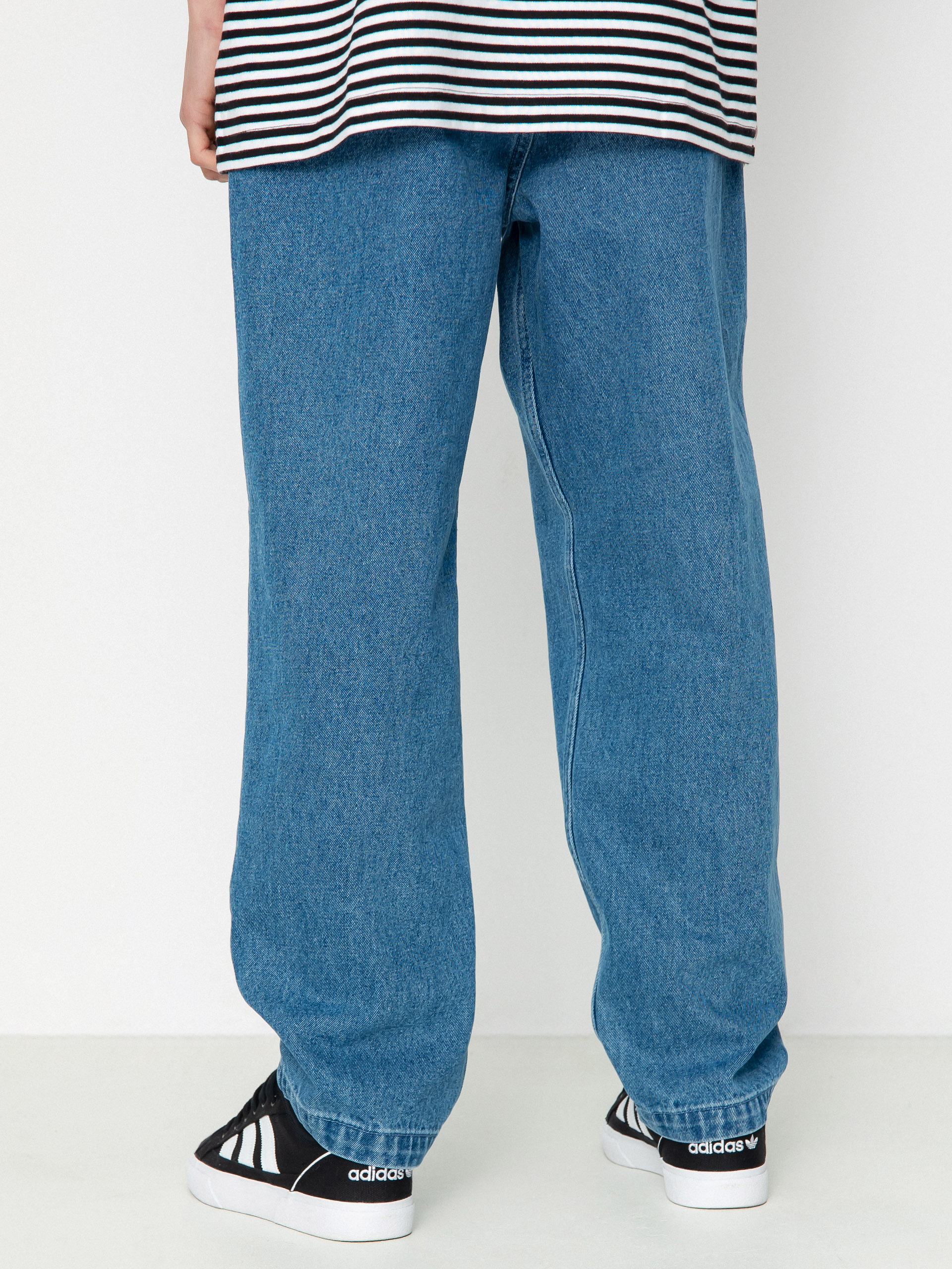 Панталони OBEY Fubar Pleated Denim (light indigo)
