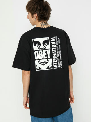 Тениска OBEY Icon Split (black)
