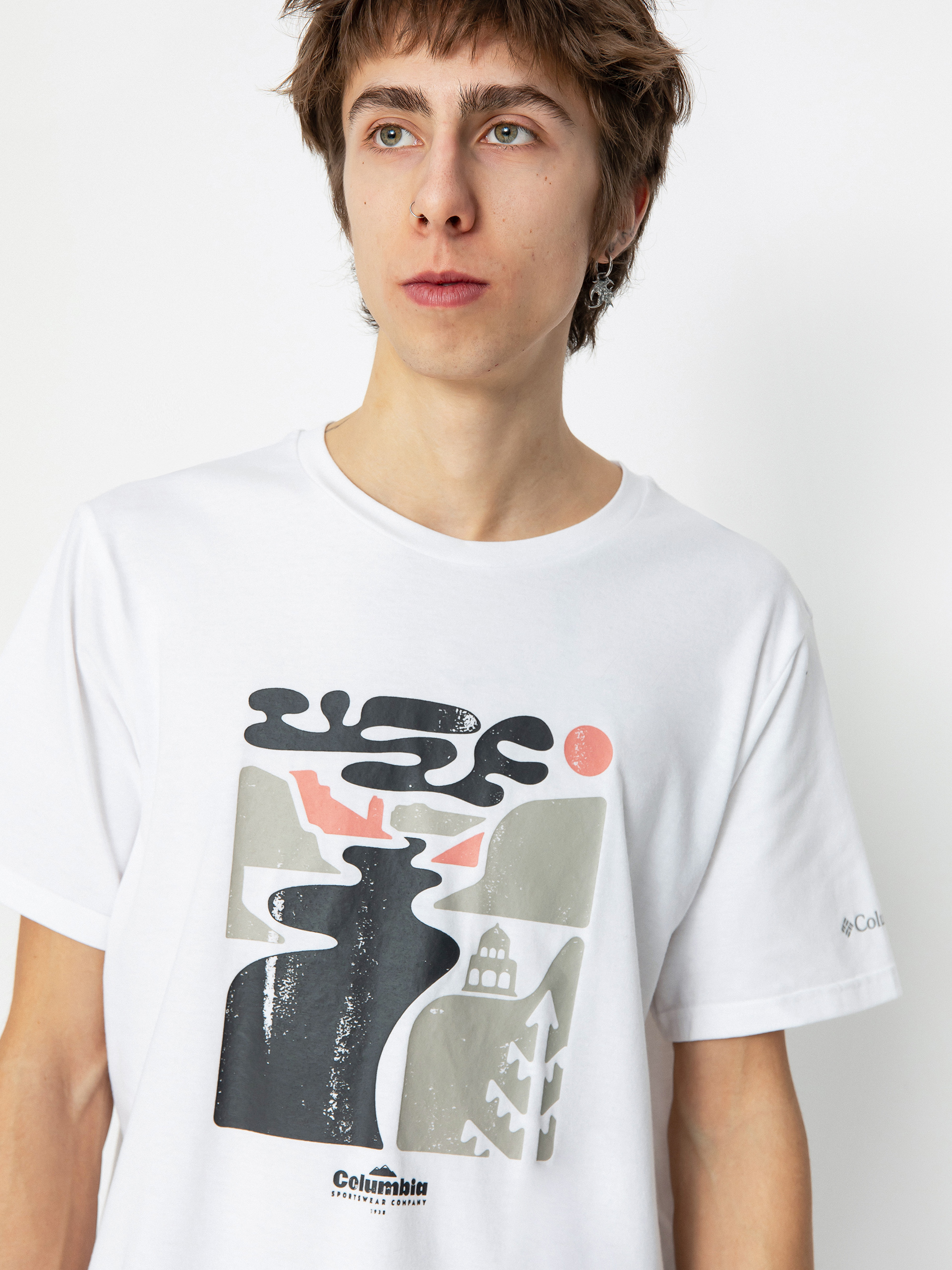 Тениска Columbia Sun Trek (white/simple gorge)