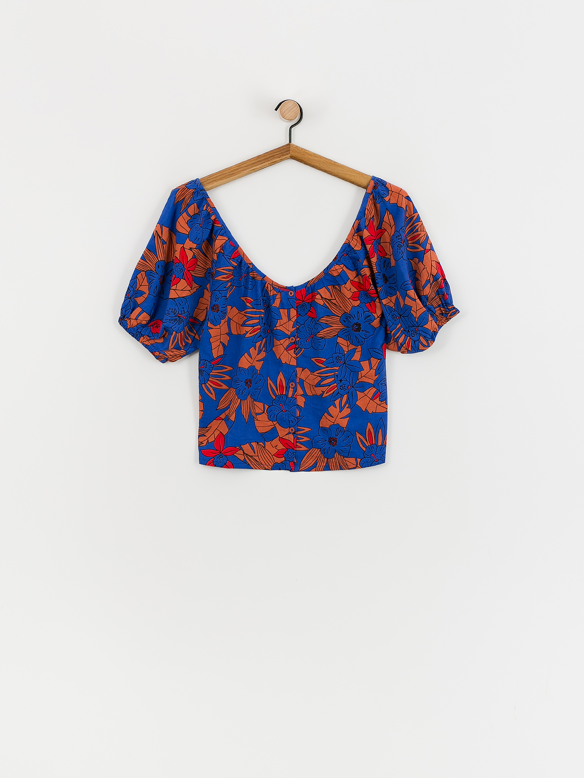 Риза Brixton Mercado Linen Top Wmn (terracotta)