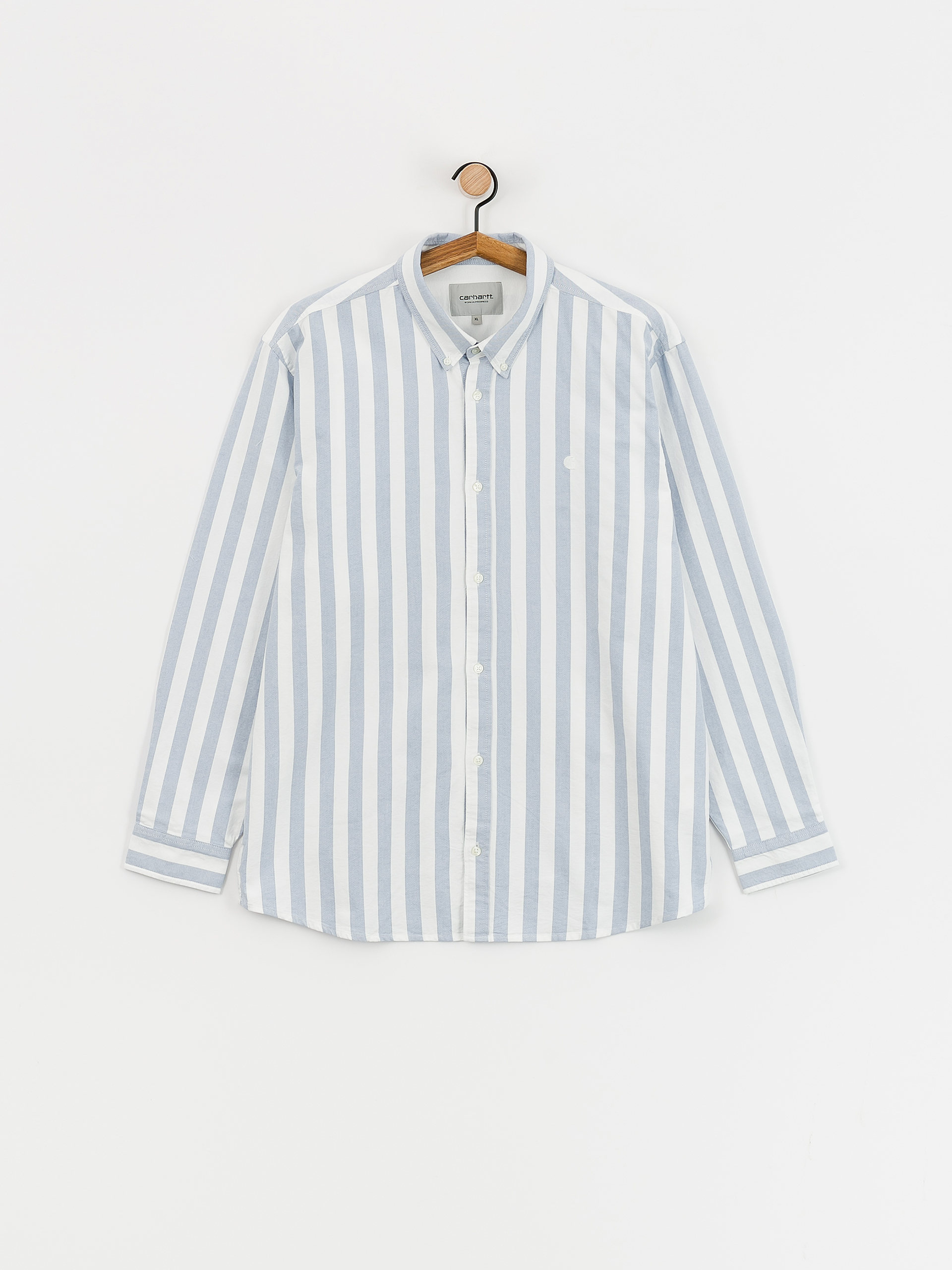 Риза Carhartt WIP Dillion (dillion stripe/bleach/white)