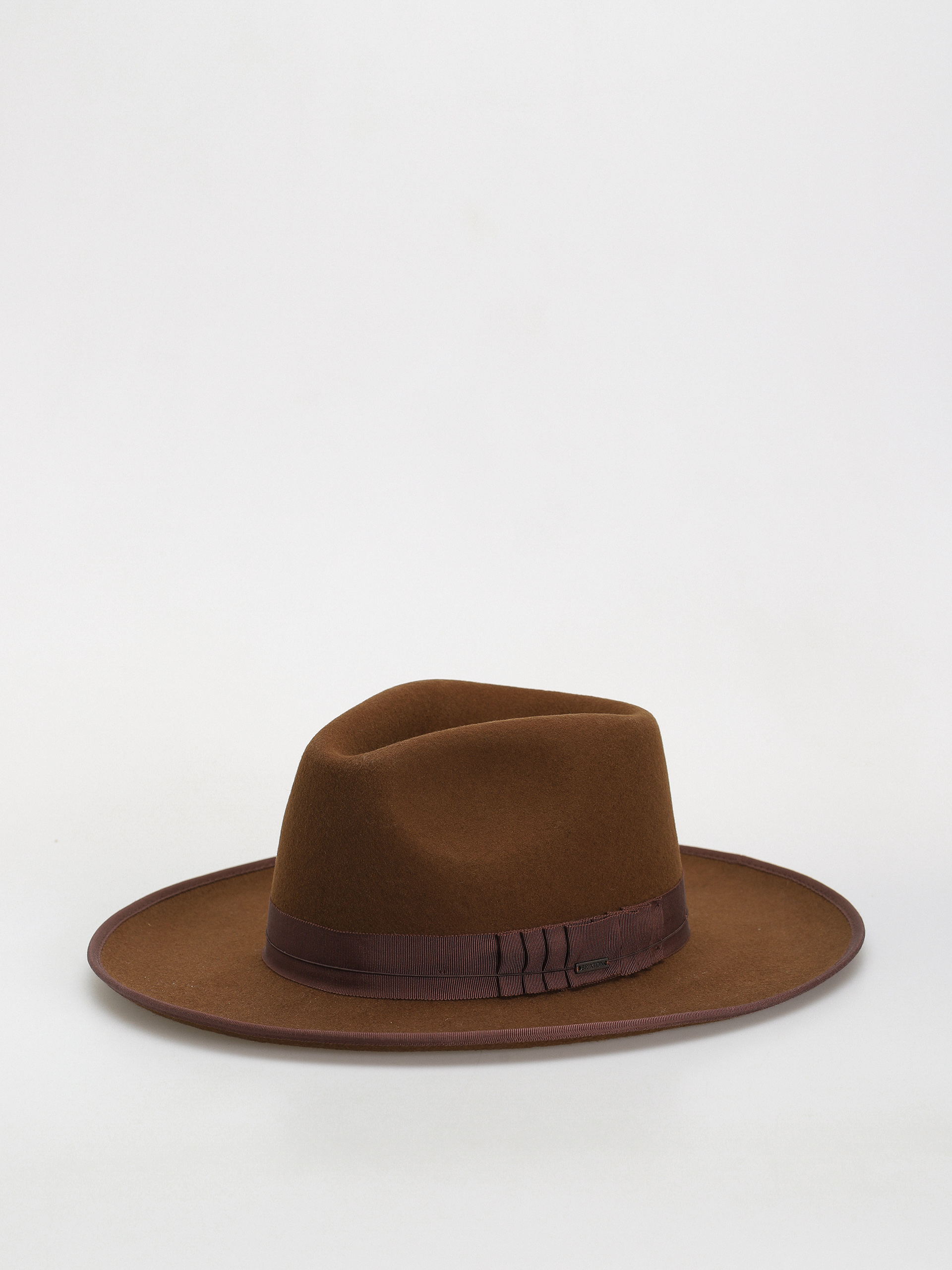 Шапка с периферия Brixton Reno Fedora (coffee/coffee)