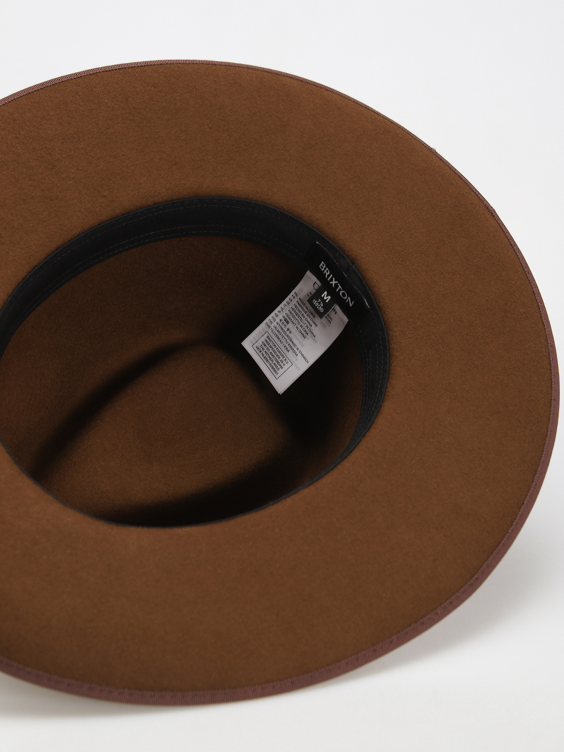 Шапка с периферия Brixton Reno Fedora (coffee/coffee)