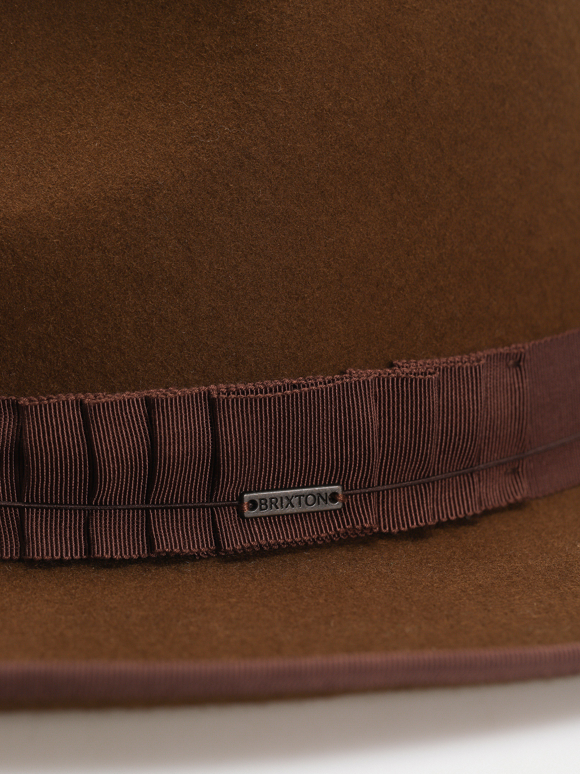 Шапка с периферия Brixton Reno Fedora (coffee/coffee)