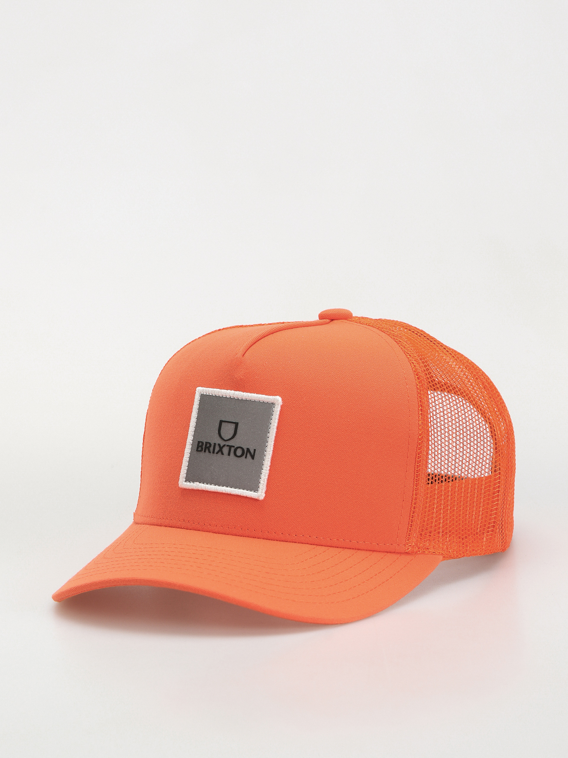 Шапка с козирка Brixton Alpha Block X C Mp Mesh Cap (orange/orange)